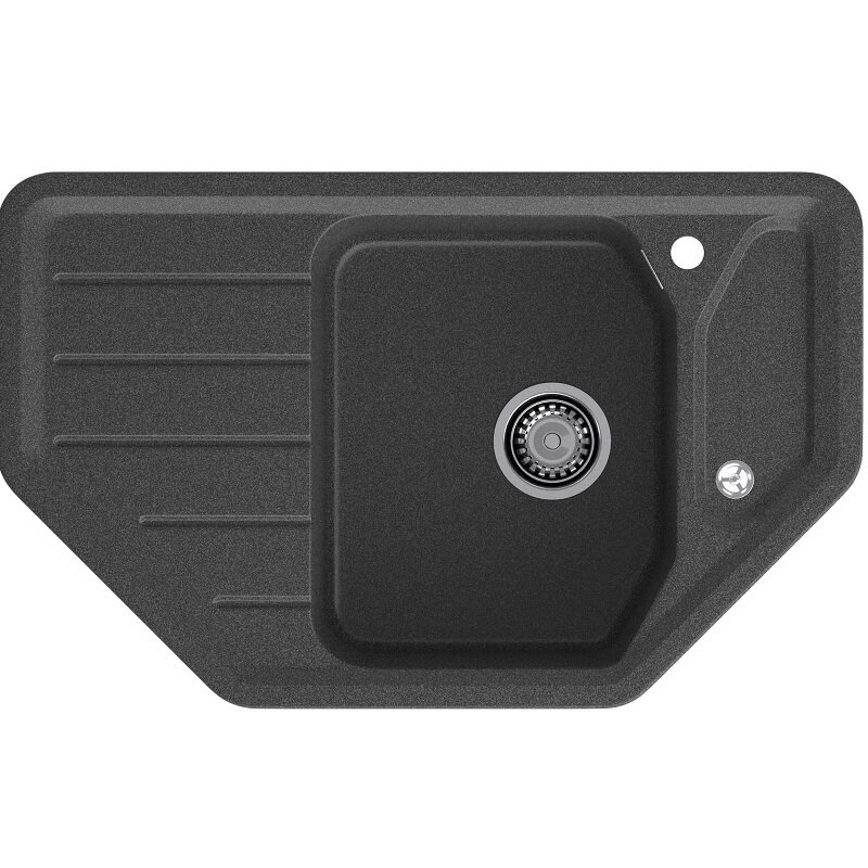 Изображение товара Кухонная мойка GranFest Corner C-800E графит 79 x 49 см