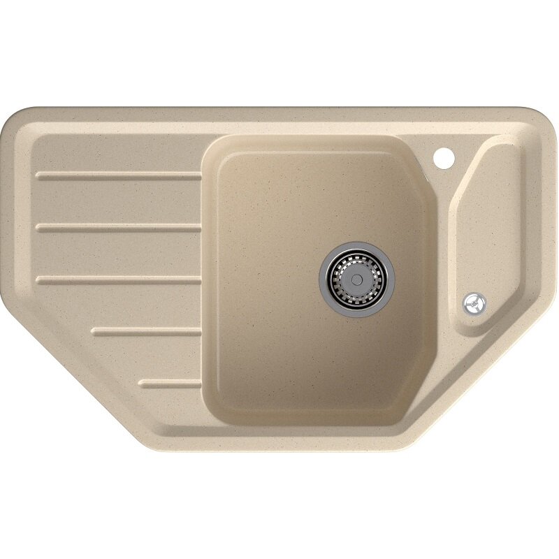 Изображение товара Кухонная мойка GranFest Corner C-800E кашемир 79x49 см с интегрированным крылом