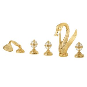 Изображение товара Смеситель Migliore.CRistalia Swan 24243 для ванны, золото