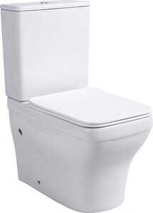 Изображение товара Унитаз-компакт безободковый Aquanet Elegant C1 LX-2914 243546, Elegant C1/273787, крышка микролифт, цвет белый