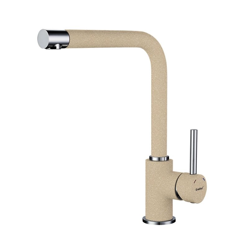 Изображение товара Смеситель для кухонной мойки GranFest 3651 кашемир с вращающимся изливом