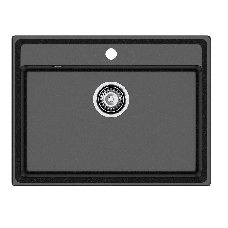 Изображение товара Кухонная мойка GranFest Level LV-660 черный 66 х 50 см