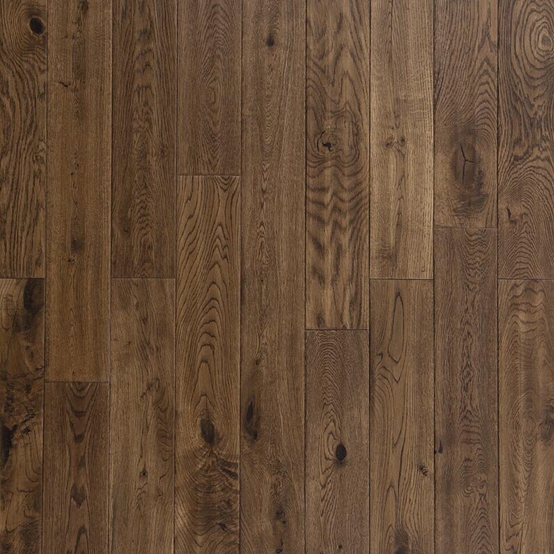 Изображение товара Массивная доска Parketoff дуб состаренный Монтана 12.5x40-120 см однополосная