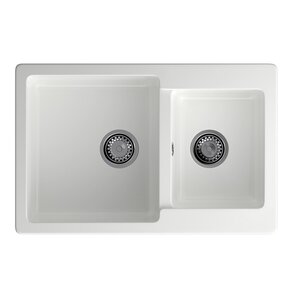 Изображение товара Кухонная мойка GranFest Practik P-780K иней, 77.5 х 50.6 см