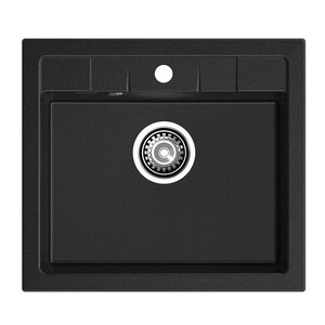 Изображение товара Кухонная мойка GranFest Quadro Q-561 черный, 56 х 50 см