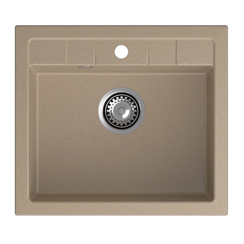 Изображение товара Кухонная мойка GranFest Quadro Q-561 песочный, 56 х 50 см