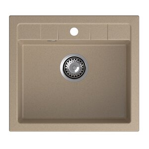 Изображение товара Кухонная мойка GranFest Quadro Q-561 песочный 56 х 50 см искусственный камень
