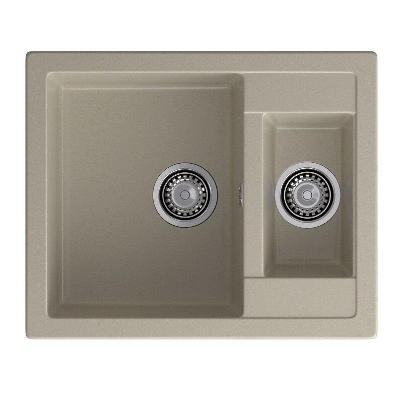 Изображение товара Кухонная мойка GranFest Quadro Q-610K топаз 61х50 см искусственный мрамор