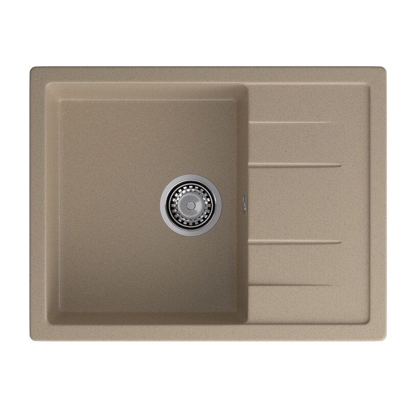 Изображение товара Кухонная мойка GranFest Quadro Q-650L песочный, 65 х 50 см