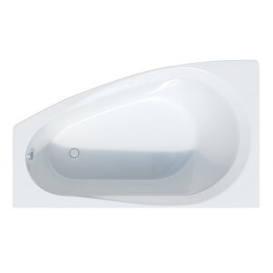 Изображение товара Акриловая угловая ванна Corpa Nera Milano 150х90 см белая без гидромассажа