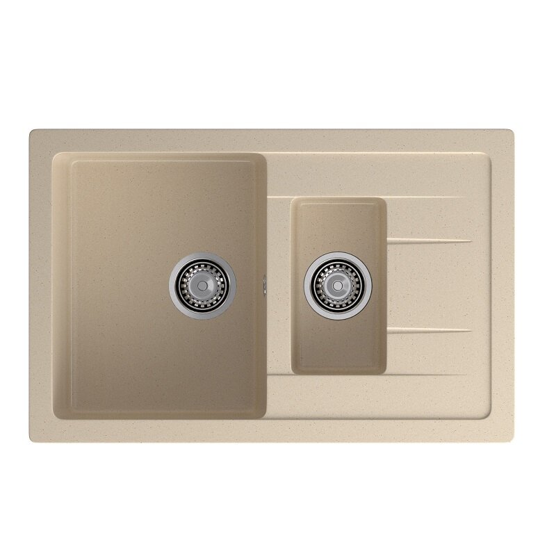 Изображение товара Кухонная мойка GranFest Quadro Q-775KL кашемир 76.5х49.5 см стильная и практичная