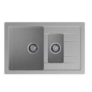 Изображение товара Кухонная мойка GranFest Quadro Q-775KL топаз, 76.5 х 49.5 см