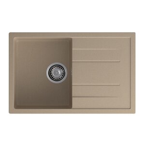 Изображение товара Кухонная мойка GranFest Quadro Q-780L песочный, 77 х 49.5 см
