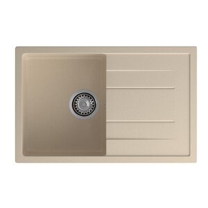 Изображение товара Кухонная мойка GranFest Quadro Q-780L кашемир, 77 х 49.5 см
