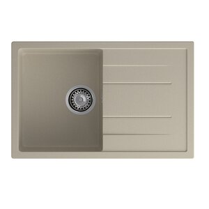 Изображение товара Кухонная мойка GranFest Quadro Q-780L топаз 77х49,5 см искусственный мрамор
