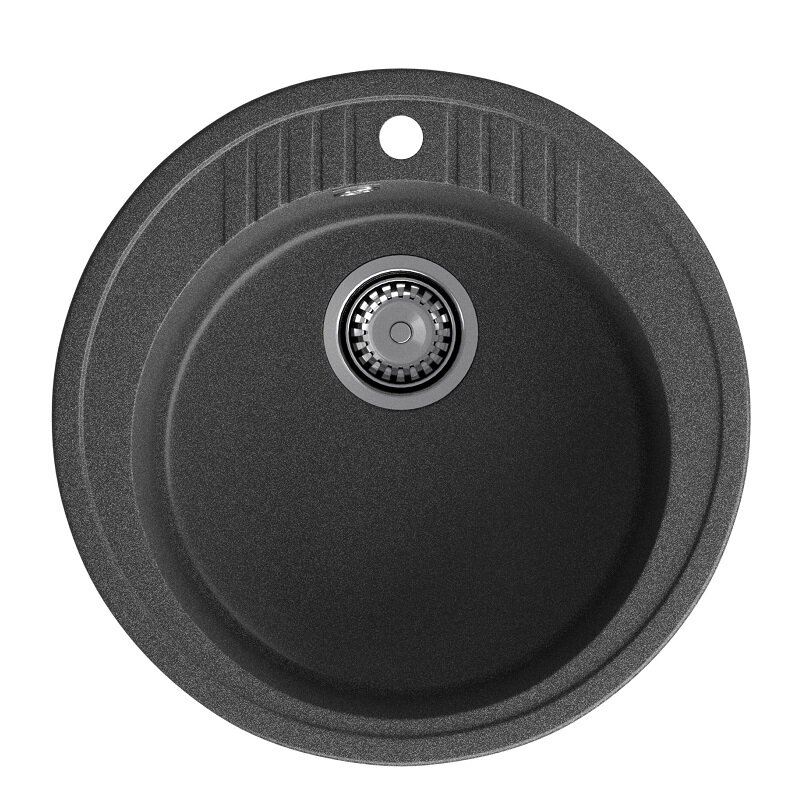 Изображение товара Кухонная мойка GranFest Rondo R-520 графит, 52 см