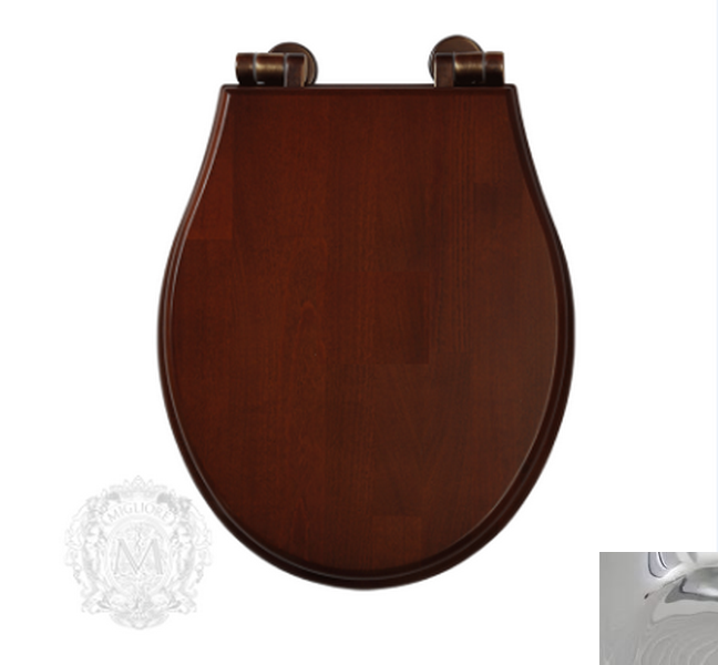 Изображение товара Крышка-сиденье Migliore Impero ML.IMP-26.210.NC с Microlift и хром креплениями