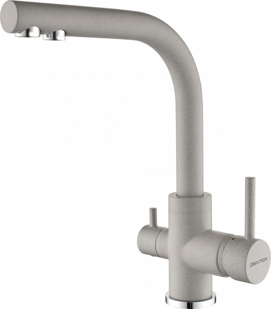Изображение товара Смеситель Paulmark Essen Es213011-GR для кухонной мойки с подключением к фильтру, серый