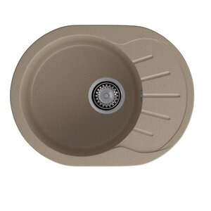 Изображение товара Кухонная мойка GranFest Rondo R-580L песочный, 57.9 х 44.5 см