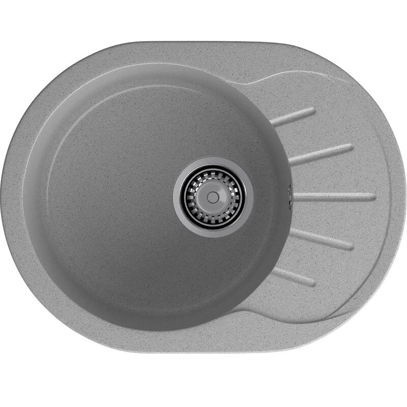 Изображение товара Кухонная мойка GranFest Rondo R-580L серый, 57.9 х 44.5 см
