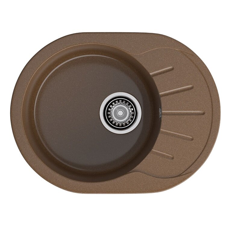 Изображение товара Кухонная мойка GranFest Rondo R-580L терракот, 57.9 х 44.5 см, цвет терракот
