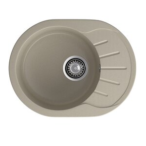 Изображение товара Кухонная мойка GranFest Rondo R-580L топаз, 57.9 х 44.5 см