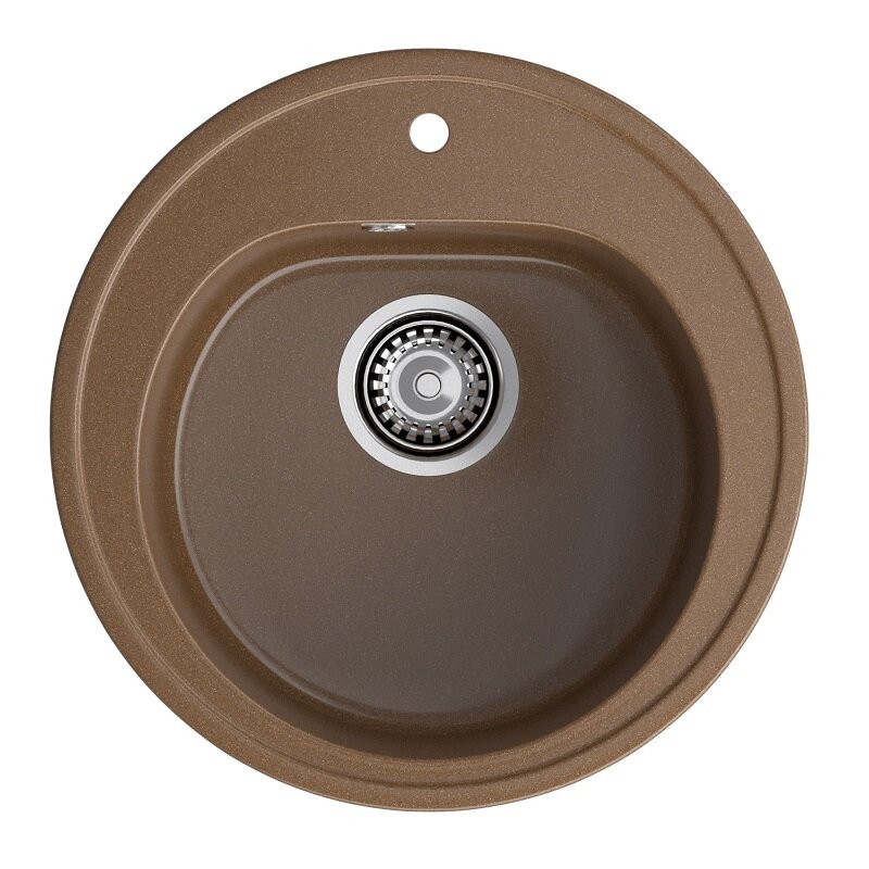 Изображение товара Кухонная мойка GranFest Rondo R-510 терракот, 50.5 х 50.8 см