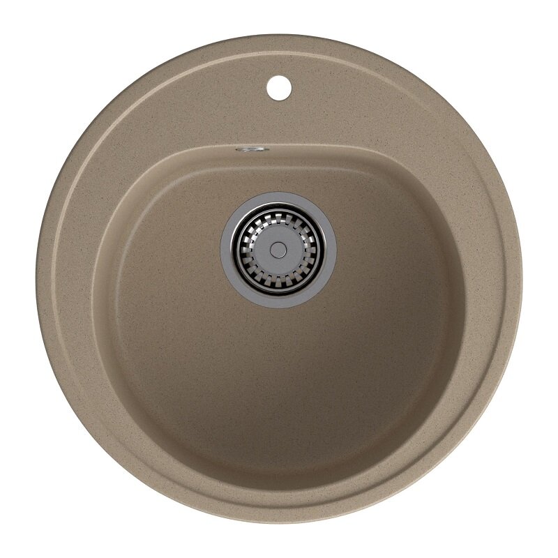 Изображение товара Кухонная мойка GranFest Rondo R-510 песочный 50.5 х 50.8 см