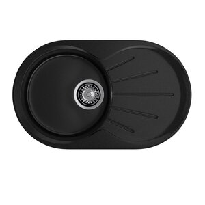 Изображение товара Кухонная мойка GranFest Rondo R-750L черный 74.6 х 45.5 см