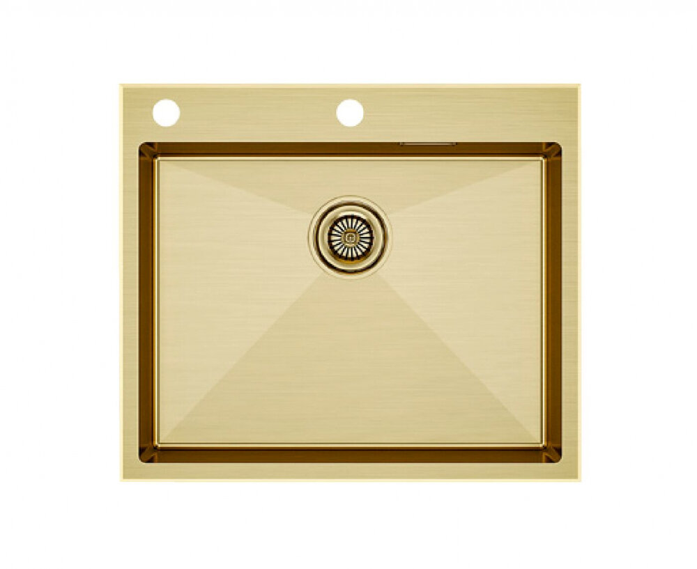 Изображение товара Мойка кухонная Paulmark Brim Edge PM775951-BG золото нержавеющая сталь