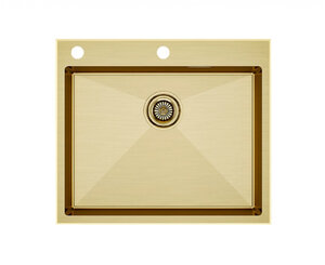 Изображение товара Мойка кухонная Paulmark Kroner-Edge, PM775951-BG, брашированное золото