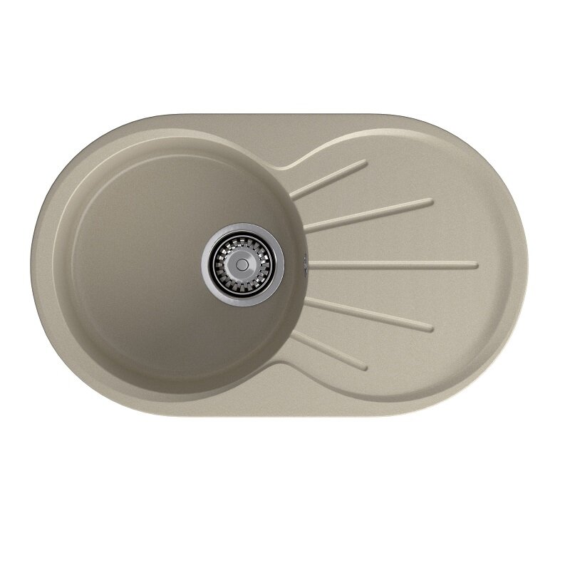Изображение товара Кухонная мойка GranFest Rondo R-750L топаз 74.6x45.5 см сучасна і практична