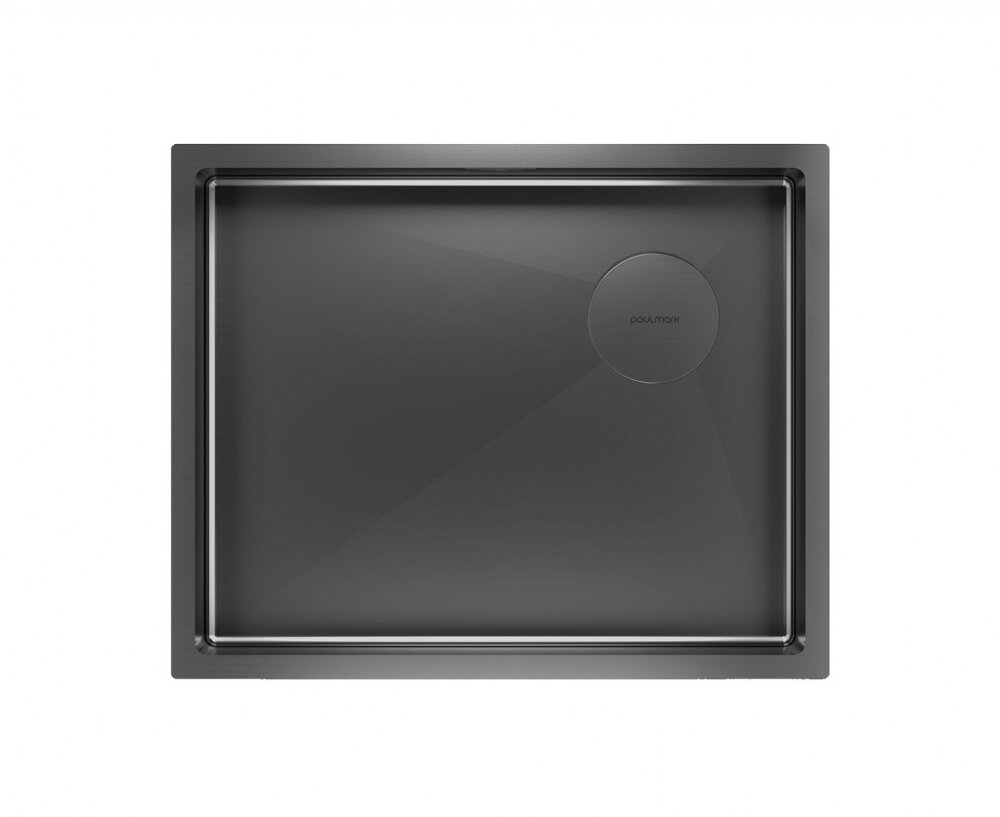 Изображение товара Кухонная мойка Paulmark Next-Skew-540 из нержавеющей стали, черная