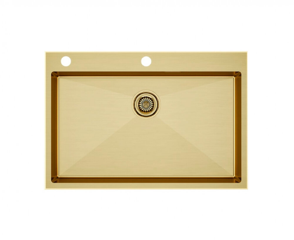 Изображение товара Кухонная мойка Paulmark Vast-Edge 75 см брашированное золото Германия