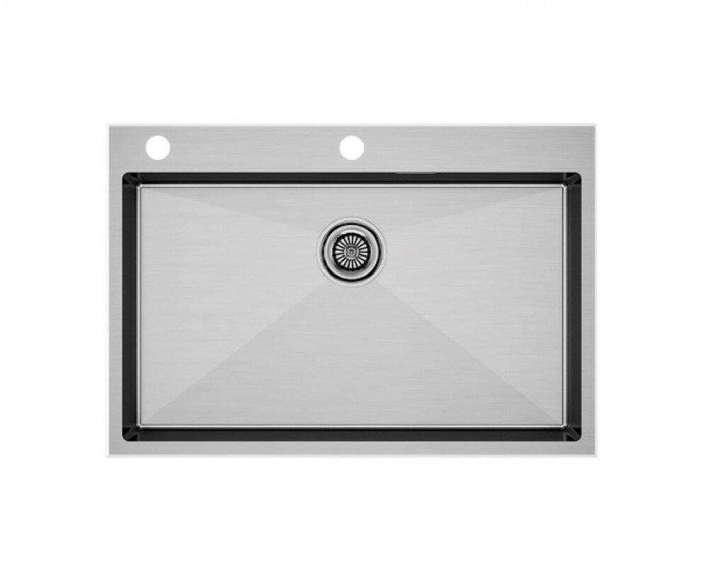 Изображение товара Мойка кухонная Paulmark Vast-Edge 75 см брашированная нержавеющая сталь Германия
