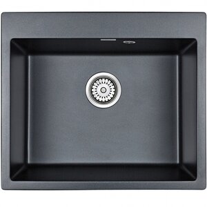 Изображение товара Мойка кухонная Paulmark Kante 60, PM106052-AN, 60 см, кварцевая, антрацит