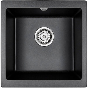 Изображение товара Кухонная мойка Paulmark Gera 50 антрацит из искусственного гранита 44.5 х 46 см