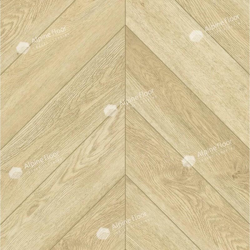 Изображение товара Виниловый ламинат Дуб Ваниль Chevron ECO 20-2 Alpine Floor 12.7х55.5 см, клеевой