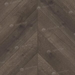 Изображение товара Виниловый ламинат Alpine Floor Chevron Alpine LVT, ECO 20-9, планка 12.7 х 55.5 см, декор Дуб Антарес, клеевой, 2.5 мм