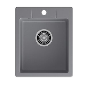 Изображение товара Кухонная мойка GranFest GF-Urban 240 темно-серый 40х49 см искусственный камень