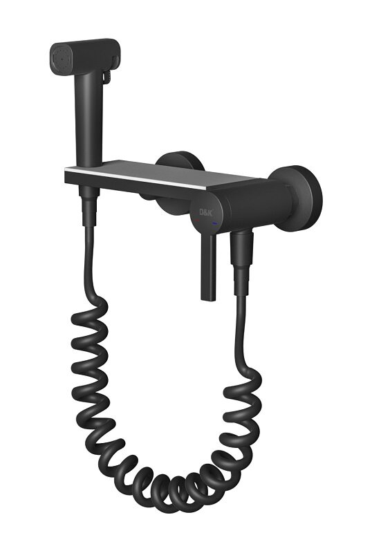 Изображение товара Гигиенический душ D&K Bayern с черным смесителем DA1504545
