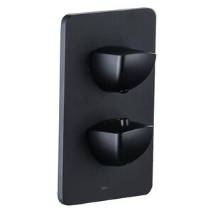 Изображение товара Смеситель Allen Brau Infinity 5.21216-31 для ванны и душа, термостатический, на 2 потребителя, цвет черный матовый