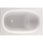 Стальная ванна BLB Europa Mini B05E22001 105 х 70 см, сидячая - фото 1