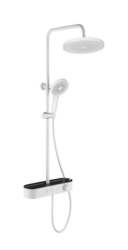 Изображение товара Душевая система Aquame, AQM8009W, с каскадным изливом, цвет белый