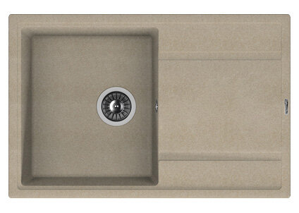 Изображение товара Кухонная мойка Florentina Липси 780 - песочный, угловая, 51 см глубины, 21. 7 см чаша