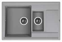 Изображение товара Кухонная мойка Florentina Липси 780К грей с двумя чашами, угловая установка