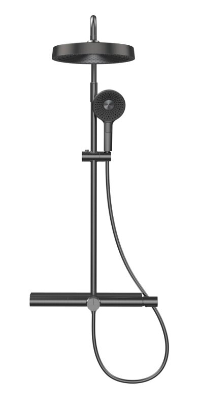 Изображение товара Душевая система Aquame, AQM8010B, с каскадным изливом, цвет черный