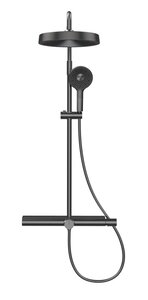 Изображение товара Душевая система Aquame AQM8010B с каскадным изливом черная