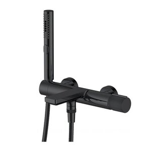Изображение товара Смеситель Allen Brau Liberty 5.33006-31 для ванны и душа, с душевым гарнитуром, цвет черный матовый