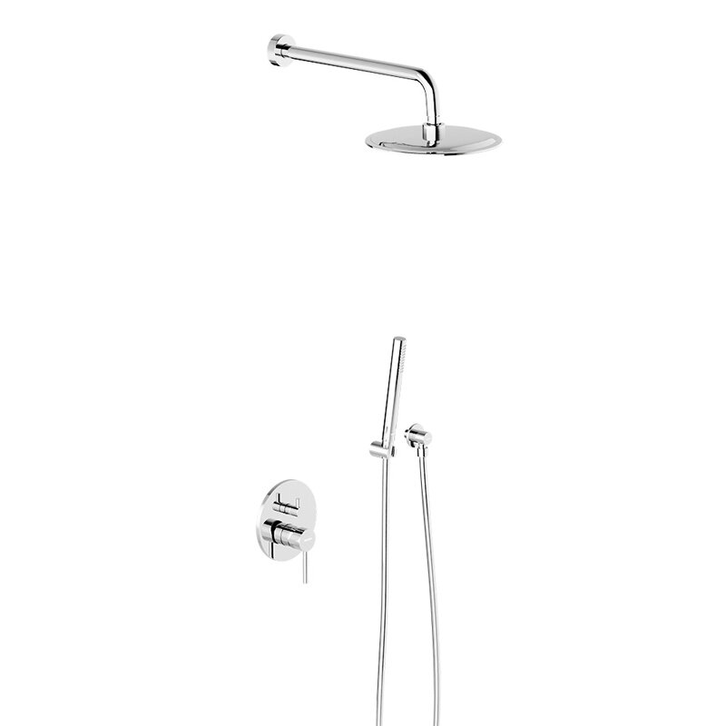 Изображение товара Damixa Scandinavian Pure: скрытая душевая система, хром, 25 см верхний душ